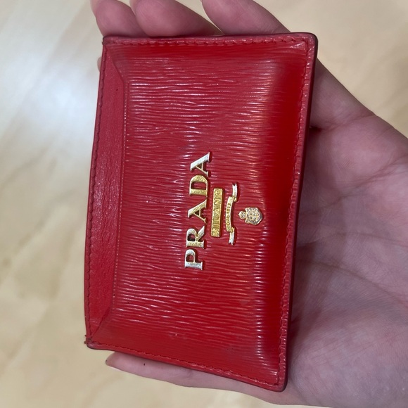 Prada Red Cardholder Wallet - Picture 2 of 11